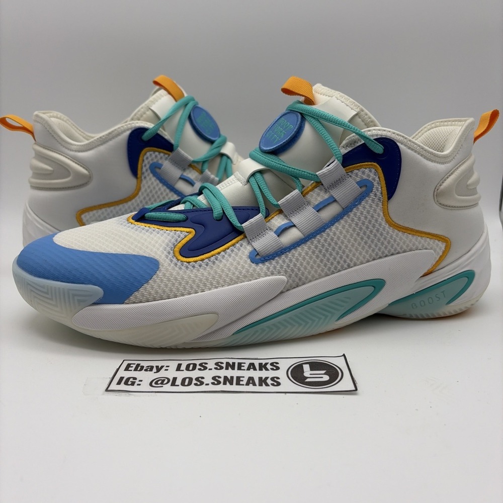 Size 13 - Adidas BYW Select Cream White Blue Burst (IF4285)